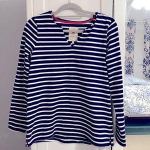 Joules Harbour Notch Neck Jersey Top